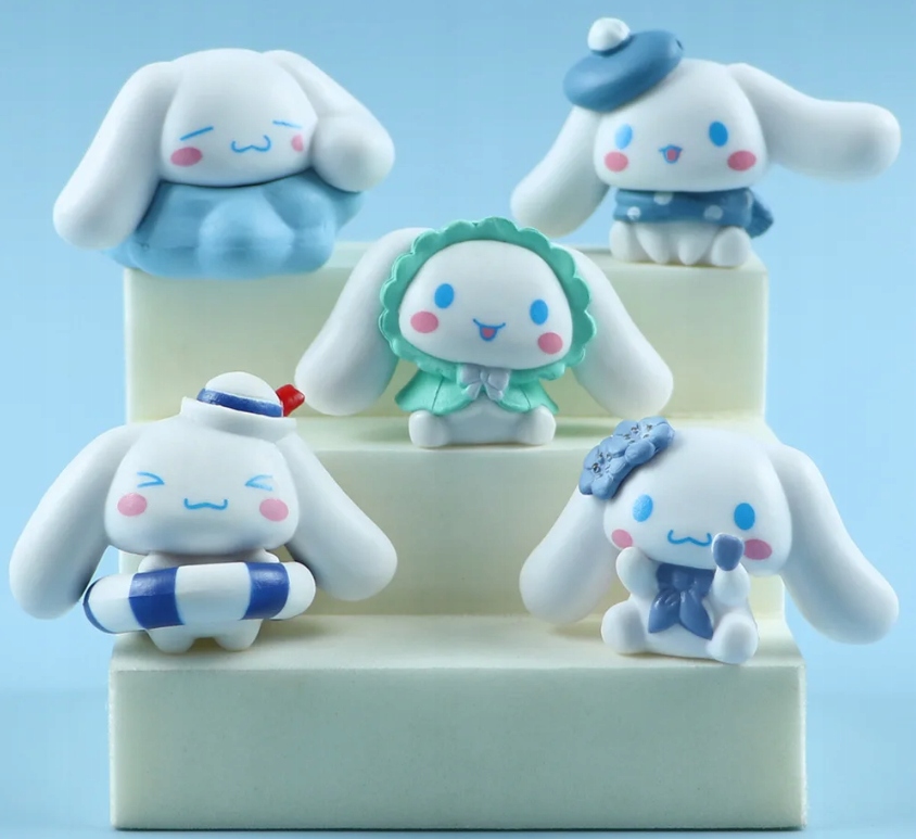 Sada figúrok Hello Kitty Cat Cinnamoroll 5 ks